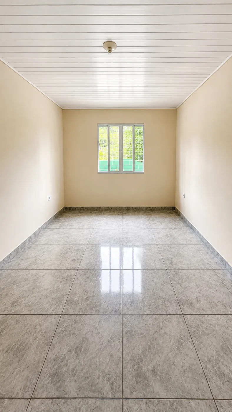 Sala com vista para o jardim